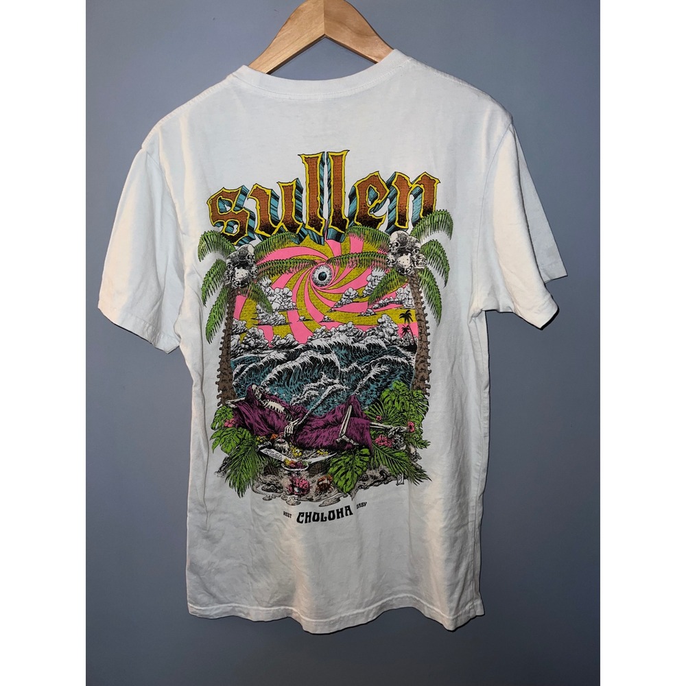 Sullen Art Collective Choloha Graphic T-Shirt Mens Medium White Buckle Exclusive